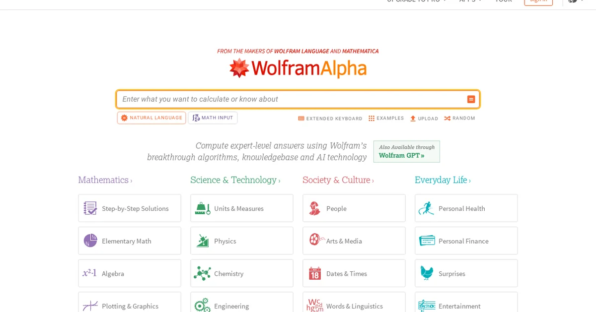 Wolfram Alpha