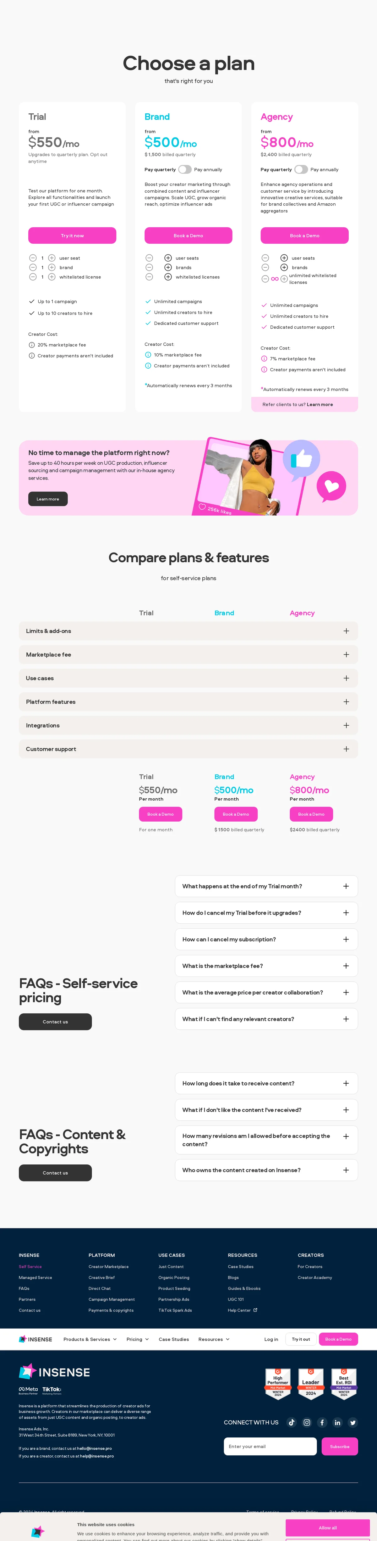 insense-pricing