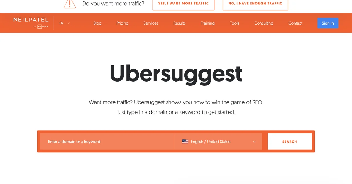 Ubersuggest